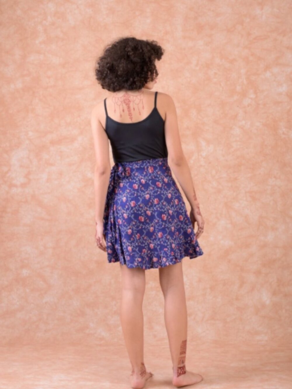 7.) Rhea Mini Wrap Skirt - Picture 3 of 3